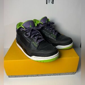 2013 Nike Air Jordan 3 Retro Joker Electric Green Size 9